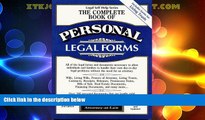 Big Deals  The Complete Book of Personal Legal Forms: Second Edition with Forms on Disk (2nd ed.)