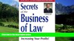 Books to Read  Secrets of the Business of Law : Successful Practices for Increasing Your Profits!