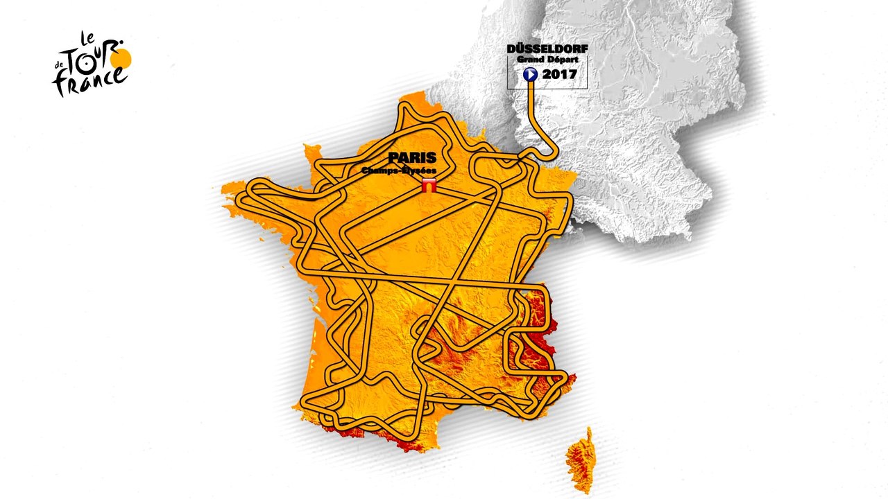 Teaser - Die Route Der Tour 2017