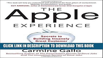 New Book The Apple Experience: Secrets to Building Insanely Great Customer Loyalty