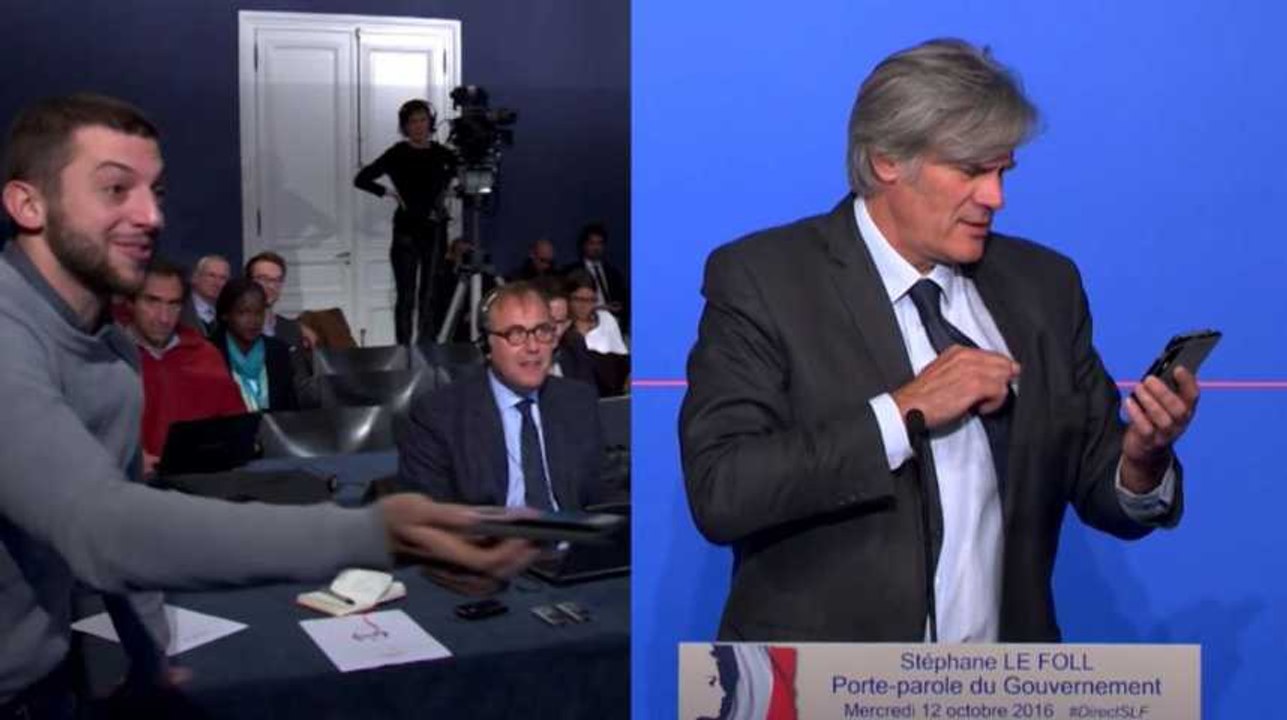 "Sans-dents": Quand Le Foll découvre le message de Trierweiler en direct