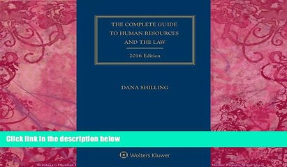 Big Deals  Complete Guide To Human Resources and the Law with CD, 2016 Edition  Full Ebooks Most