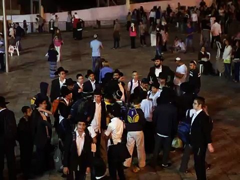 cultures from around the world - Jews pray at the Western Wall Selichot prayers 3