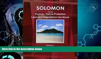 book online  Solomon Islands Ecology   Nature Protection Laws and Regulation Handbook (World Law