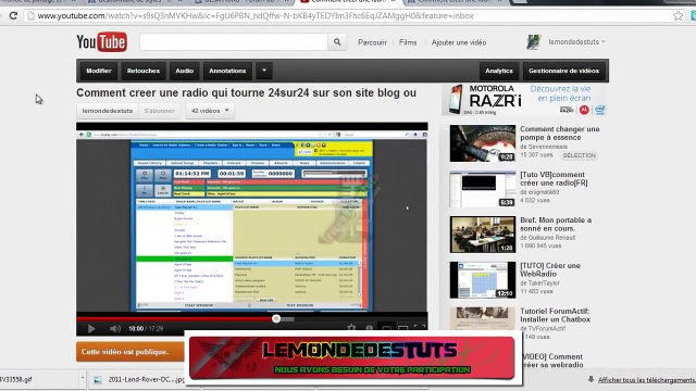 inserer la radio sur un blog wordpress