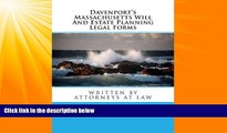 different   Davenport s Massachusetts Will And Estate Planning Legal Forms