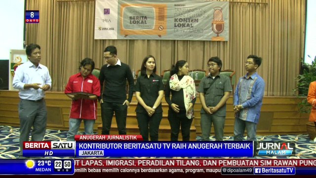 Kontributor Beritasatu TV Raih Penghargaan Terbaik Berita Lokal Televisi