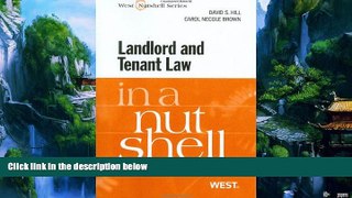 Big Deals  Landlord and Tenant Law in a Nutshell  Best Seller Books Most Wanted