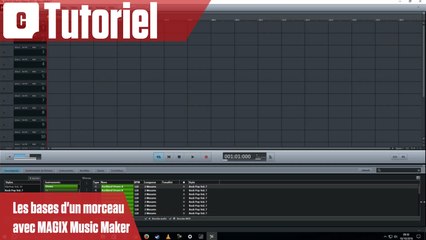 Les bases d'un morceau avec MAGIX Music Maker