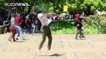 Nueva jornada de protestas y enfrentamientos en las universidades de Sudáfrica