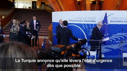 La Turquie lèvera l'état d'urgence dès que possible