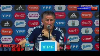 Rueda de prensa Patón Bauza Argentina 0-1 Paraguay Eliminatorias 2016