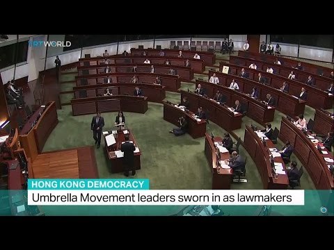Hong Kong Democracy: Umbrella Movement leaders sworn in as lawmakers