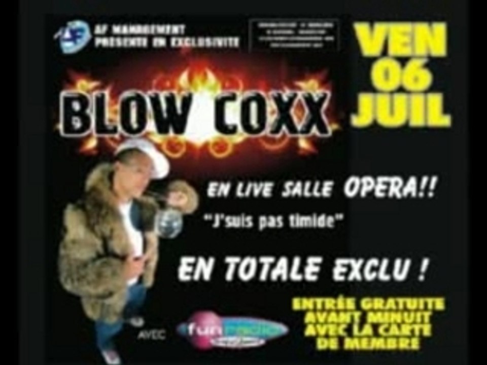 Mister Blow Coxx en live à l'opéra night