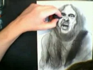 A fast drawing of Steve Harris