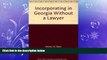 FREE PDF  Incorporating in Georgia Without a Lawyer READ ONLINE