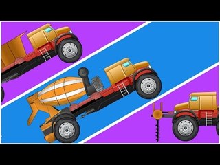 Transformex | Super Car | Drilling Machine, Dump Truck & Concrete Mixer