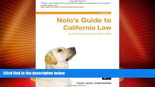 Big Deals  Nolo s Guide to California Law  Best Seller Books Best Seller