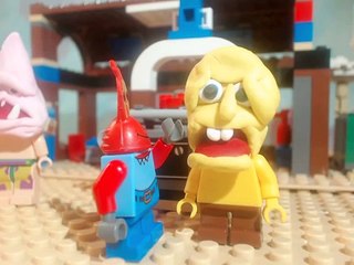 lego spongebob face freeze clip