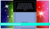 READ FULL  U.S. Securities Law for International Financial Transactions and Capital Markets (West