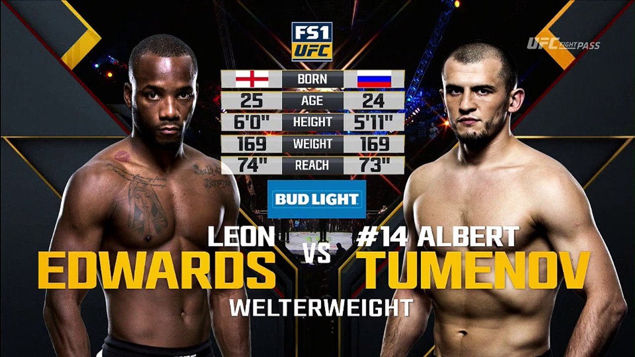 Leon Edwards vs Albert Tumenov (08-10-2016) UFC 204