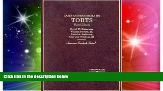 READ FULL  Cases and Materials on Torts (American Casebook Series)  READ Ebook Online Audiobook