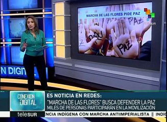 Medios digitales hablan de la "Marcha de las Flores" de Colombia