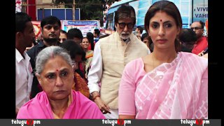 Aishwarya Bachchan and Family Celebrate Durga Puja దుర్గా దేవిని దర్శించుకున్న అమితాబ్ ఫ్యామిలీ