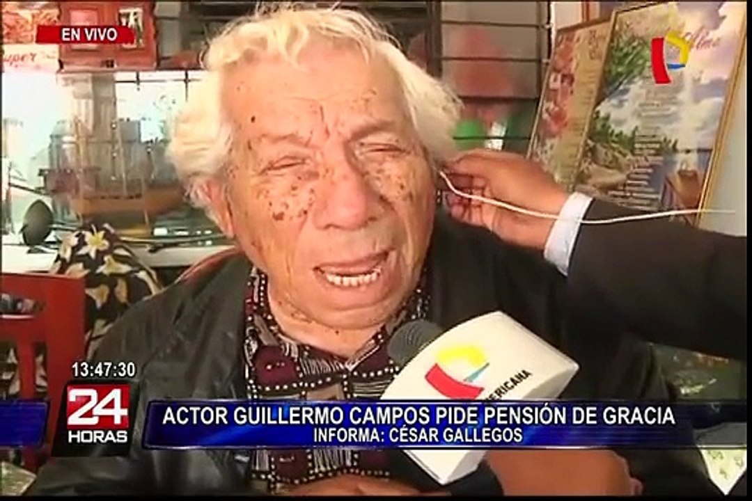Cómico Guillermo Campos pide ayuda y pensión de gracia a PPK