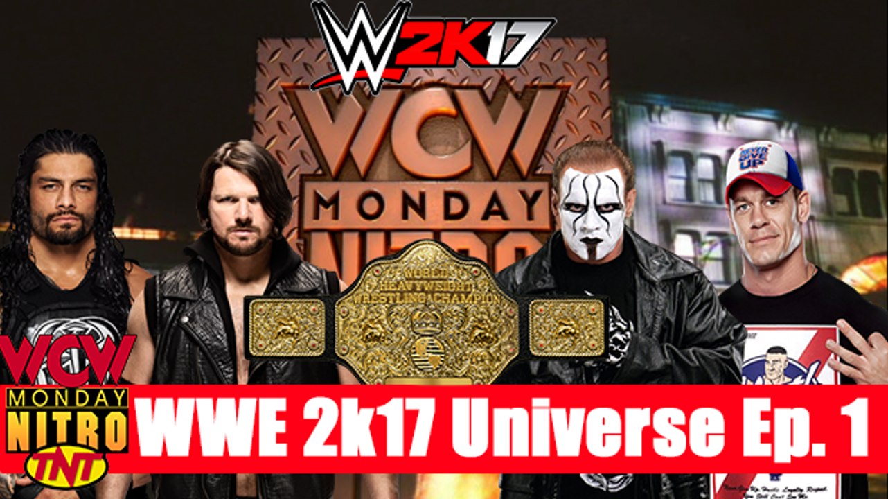 WWE 2k17 Universe Mode #1 Cena vs. Sting vs. Styles vs. Reigns