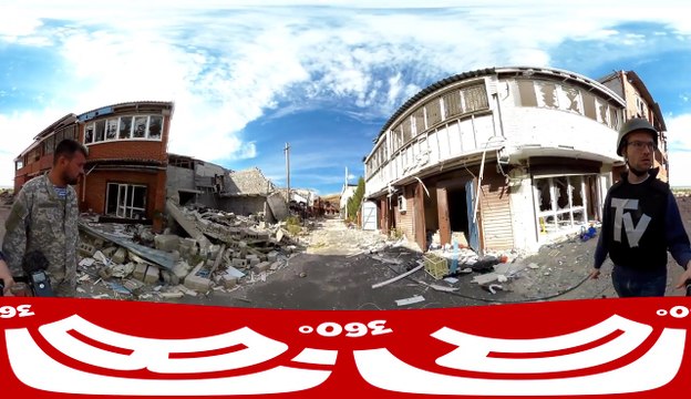 Город-призрак . Опубликовано видео всех разрушений в Широкино