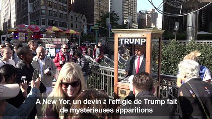 Un devin à l'effigie de Trump fait de mystérieuses apparitions