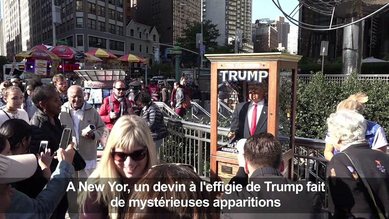 Un devin à l'effigie de Trump fait de mystérieuses apparitions