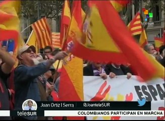 España: ultranacionalistas rechazan proceso independentista catalán
