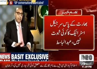 Pak High Commissioner Abdul Basit rubbishes Indian surgical strike claims