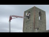 Accumoli (RI) - Terremoto, messa in sicurezza della torre (11.10.16)