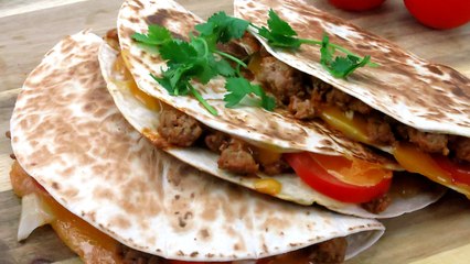 How to make cheeseburger quesadillas