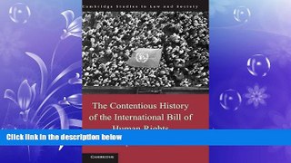 FAVORITE BOOK  The Contentious History of the International Bill of Human Rights (Cambridge