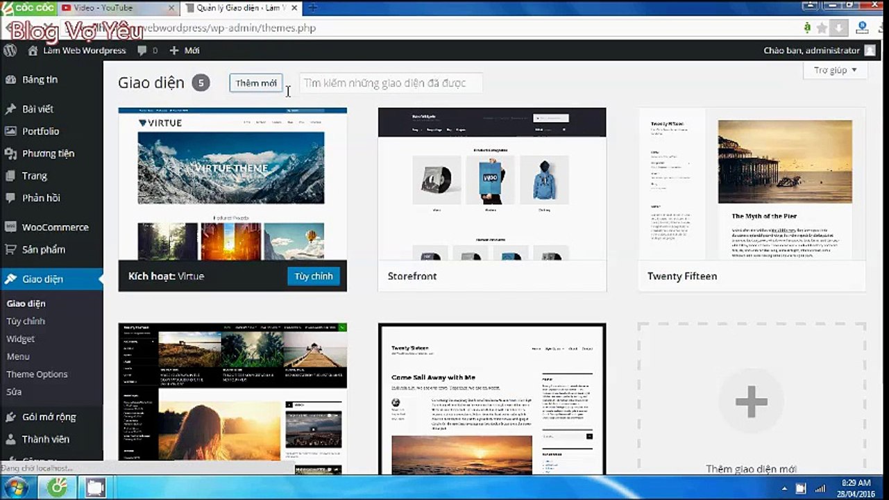 [Traing] - Instructions for installing a new theme for Wordpress