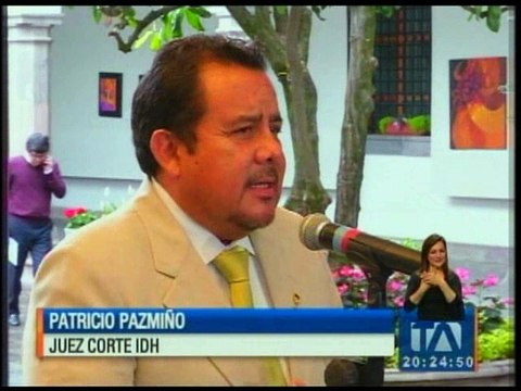 Correa recibe a jueces de la Corte IDH