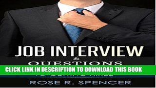 [PDF] Job Interview   Questions: The Essential Guide To  Getting Hired Popular Colection