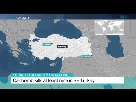 Car bomb kills at least nine in southeastern Turkey