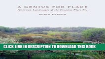 [PDF] A Genius for Place: American Landscapes of the Country Place Era Popular Colection