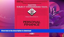 FAVORITE BOOK  DSST Personal Finance (Passbooks) (DANTES SUBJECT STANDARDIZED TESTS (DANTES))