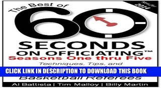 [PDF] The Best of 60 Seconds on Officiating: Seasons 1 - 5 Popular Collection