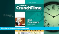 EBOOK ONLINE CrunchTime: Civil Procedure (Print   eBook Bonus Pack): Civil Procedure Studydesk