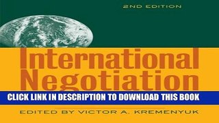 New Book International Negotiation: Analysis, Approaches, Issues