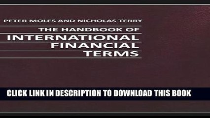 New Book The Handbook of International Financial Terms