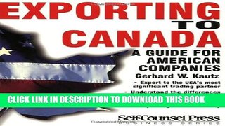 Collection Book Exporting to Canada: A guide for American companies (Business Series)