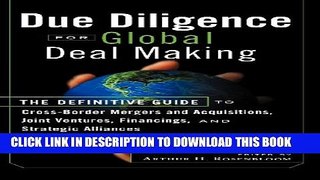 Collection Book Due Diligence for Global Deal Making: The Definitive Guide to Cross-Border Mergers